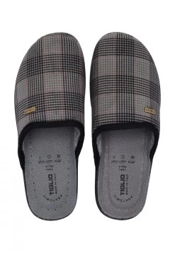 Ciabatte Tiglio Con Sottopiede In Pelle E Fantasia Scozzese Made In Italy -Negozio Da Uomo Alla Moda 9dae48032d643b61cb2f2c1a273fd664