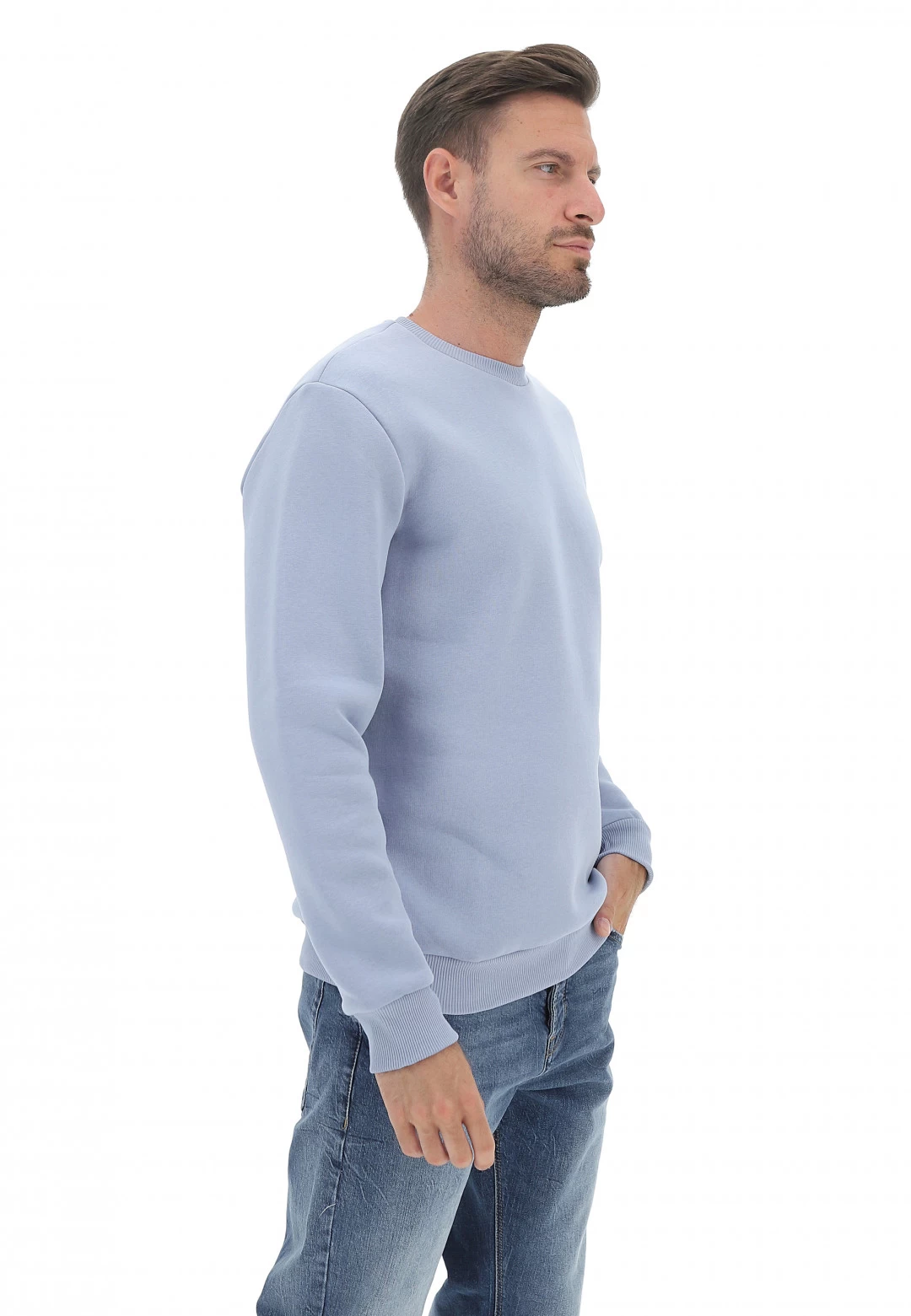 Felpa Girocollo Only&sons Uomo In Cotone Felpato Tinta Unita 4 Felpa Girocollo Only&sons Uomo In Cotone Felpato Tinta Unita - immagine 2