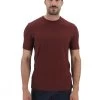 T-shirt Girocollo In Cotone Stretch Morgano