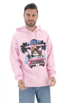 Felpa Con Cappuccio Comme Des Fuckdown Uomo Con Maxi Stampa Frontale