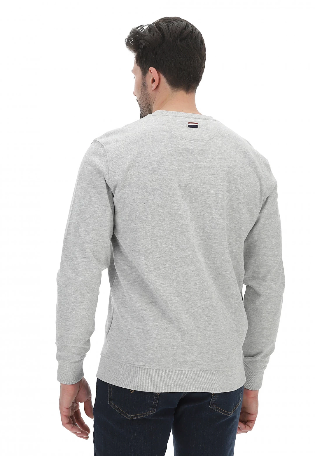 Felpa Girocollo U.s. Polo Assn. Uomo Basic Con Logo Piccolo Ricamato A Contrasto 10 Felpa Girocollo U.s. Polo Assn. Uomo Basic Con Logo Piccolo Ricamato A Contrasto - immagine 8