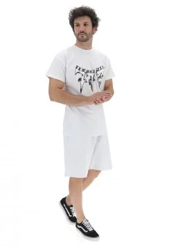 T-shirt Triplosette Uomo Con Logo A Fumetto Frontale -Negozio Da Uomo Alla Moda a031bfe23bf597bc0aae187dde9b6855