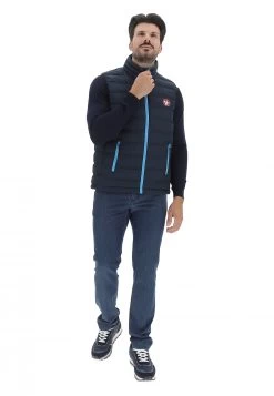 Gilet Uomo Murphy&nye Con Collo A Fascia E Dettagli A Contrasto -Negozio Da Uomo Alla Moda a17aaf4cac4b90a6d4024952a42b961e