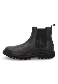 Stivaletto Calvin Klein Jeans Lug Mid Chelsea Boot 2 In Pelle Nera