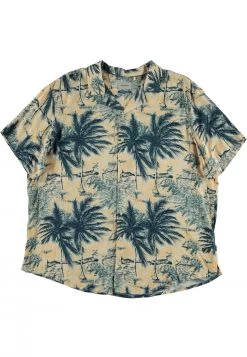 Camicia Over Con Stampa Palme Blend Uomo