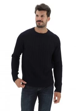 Maglione Girocollo Manuel Ritz Con Lavorazione A Treccia Made In Italy -Negozio Da Uomo Alla Moda a4e61b2de26e8523f21bd085a2a8fab1