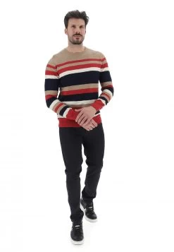 Maglioncino Girocollo Uomo Tupertu In Cotone A Righe Multicolor -Negozio Da Uomo Alla Moda a6515afde55286ea1ccbd359e266cda0