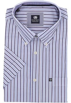 Camicia A Manica Corta Comfort Fit Ascot Sport In Fantasia Righe -Negozio Da Uomo Alla Moda a6827420aae8b2d30bec2b6feb14b923