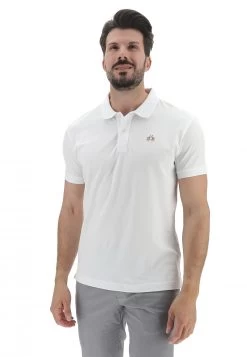 Polo La Martina Uomo In Cotone Piquet Con Ricamo Logo Sul Petto