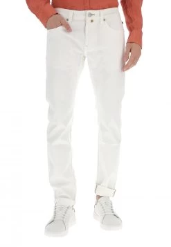 Jeans Keyjey Uomo Con Cuciture A Contrasto Slim Fit