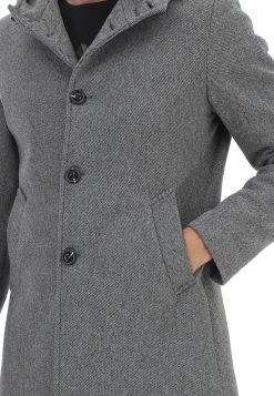 Cappotto Con Cappuccio 8.9 Uomo In Microfantasia Rigata -Negozio Da Uomo Alla Moda a9f02f20b8d3e0b28704fbe21d6f7b73
