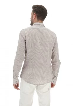 YES.ZEE Camicia Yes Zee Uomo Rigata In Misto Lino E Cotone 9 YES.ZEE Camicia Yes Zee Uomo Rigata In Misto Lino E Cotone -Negozio Da Uomo Alla Moda aa349def2e4a3ce5d71400d74c058f9f