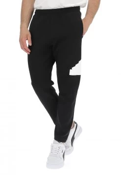 Pantalone Sportivo Adidas Uomo Con Tasche A Filo E Logo In Rilievo A Contrasto