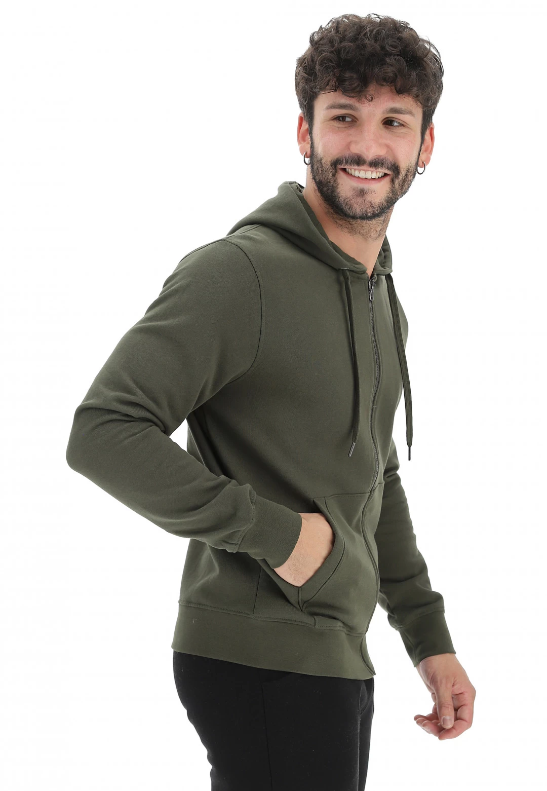 Felpa Garzata Con Zip Age P13201 3 Felpa Garzata Con Zip Age P13201