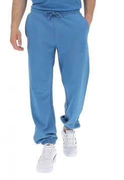 Pantalone In Cotone Garzato Fila Con Logo Ricamato