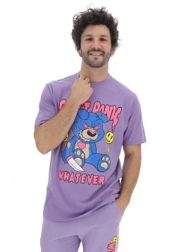 T-shirt Whatever Con Maxi Stampa Orso Frontale -Negozio Da Uomo Alla Moda ac627064199362e62586407c66f5ac1f