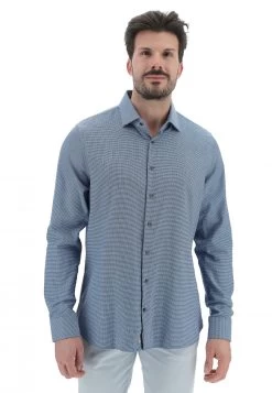 Camicia Michael Kors Uomo Slim Fit In Fantasia Puntinata All Over