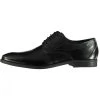Scarpa Stringata In Pelle Bugatti 311-19608-1000 Nero Comfort Wide