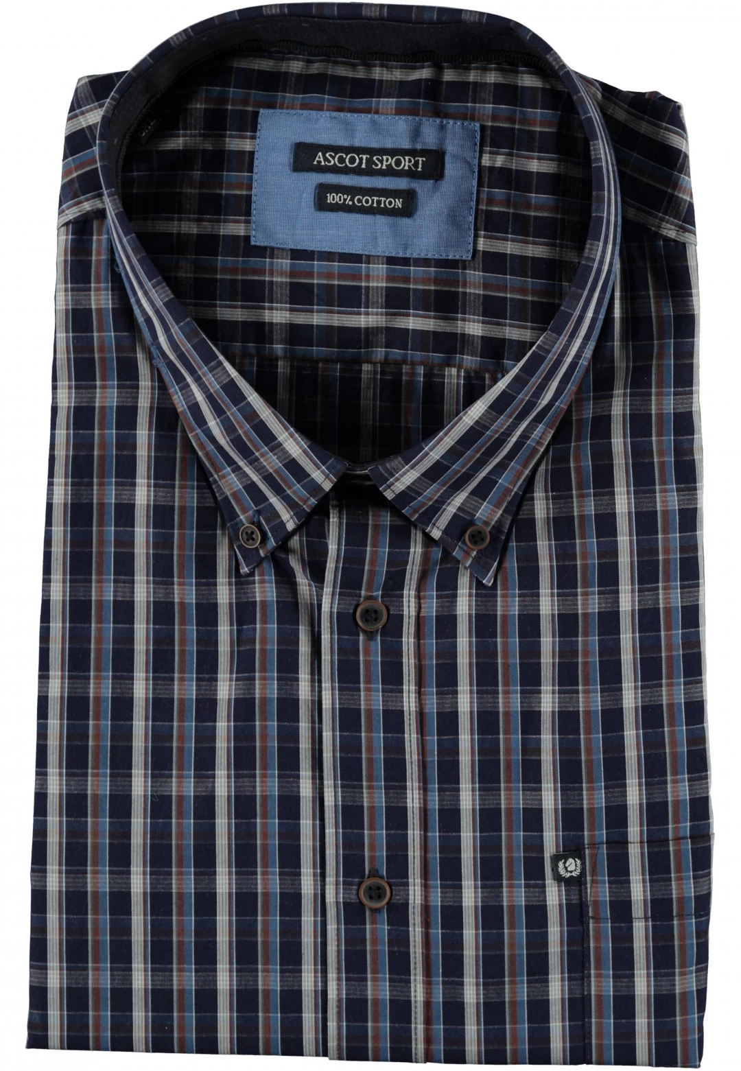 Camicia Manica Lunga Ascot Sport Comfort Fit In Cotone 4 Camicia Manica Lunga Ascot Sport Comfort Fit In Cotone - immagine 2