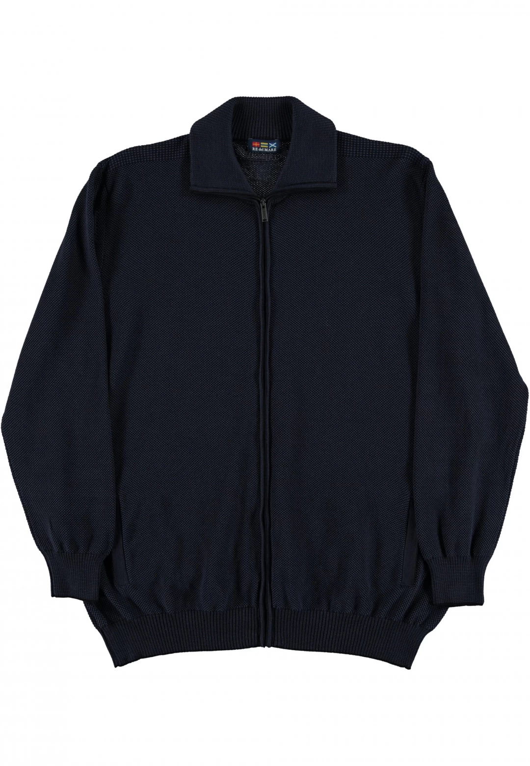 Maglia Full Zip In Cotone Re Del Mare Extrasize 5 Maglia Full Zip In Cotone Re Del Mare Extrasize - immagine 3