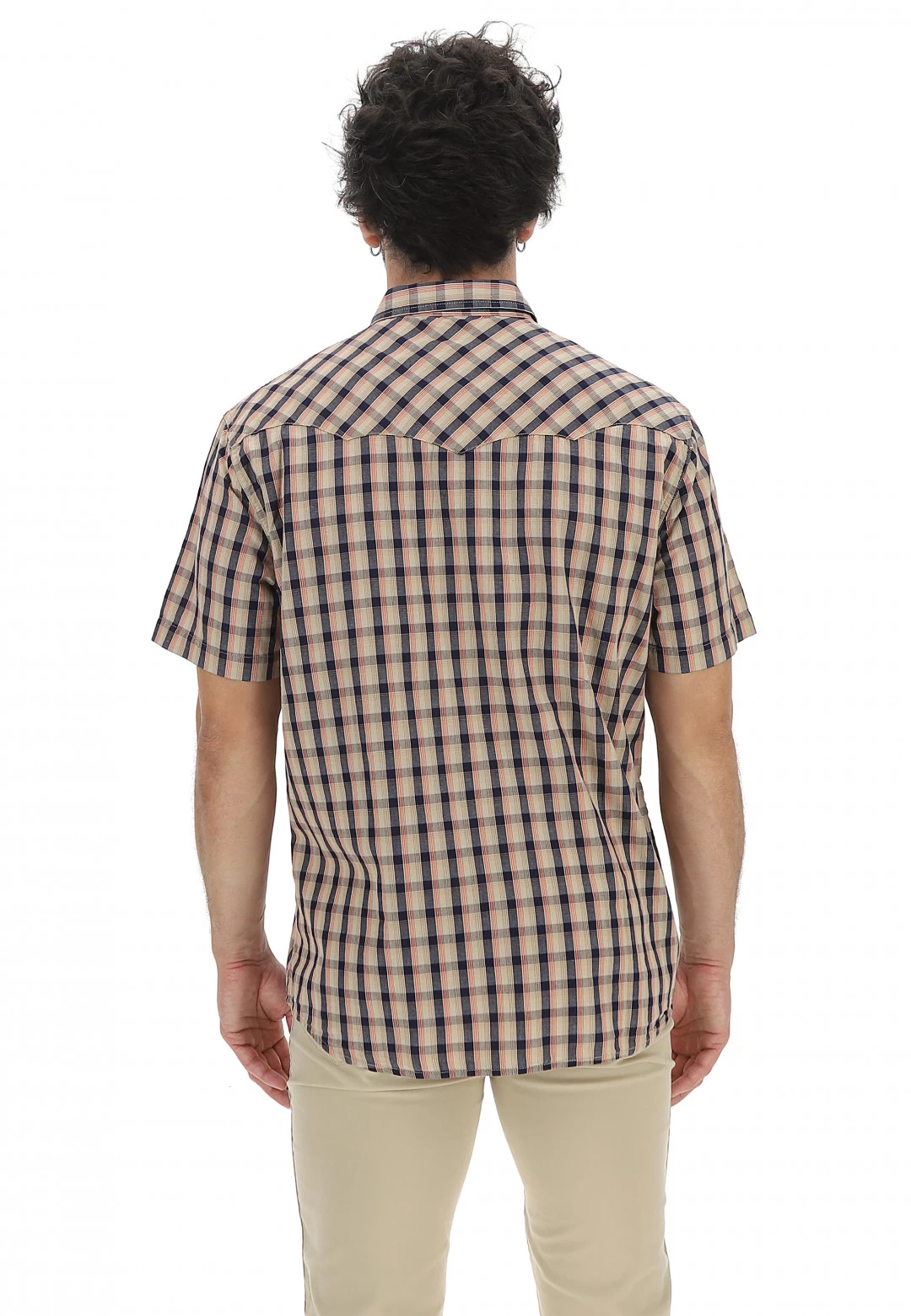 Camicia Manica Corta Quadrettata Wrangler W5h84m81a 5 Camicia Manica Corta Quadrettata Wrangler W5h84m81a - immagine 3