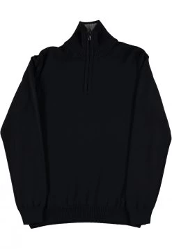 Felpa Mezza Zip Navigare In Misto Lana Merino Over Fit