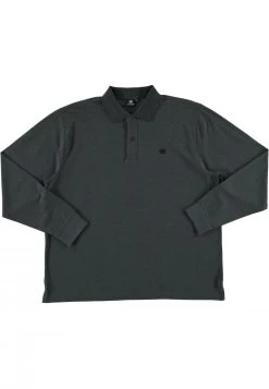 Polo Manica Lunga Ascot Sport Comfort Fit In Piquet Tinta Unita Con Logo Ricamato Tono Su Tono