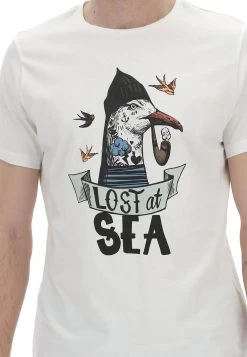 T-shirt Blend Con Stampa Frontale Gabbiano Pirata -Negozio Da Uomo Alla Moda b5e93cf5d72571712b0a8221fed0240d