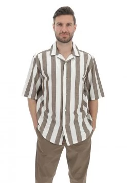 Camicia A Maniche Corte Only&sons A Righe Bicolor