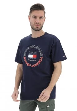 T-shirt Tommy Jeans Con Logo Circolare Frontale -Negozio Da Uomo Alla Moda bbe01e641c67fb38937b400edb021efc