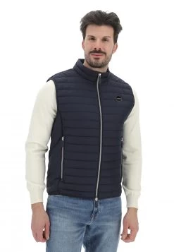 Gaudi Gilet Uomo Gaudì In Tinta Unita Con Tasche Laterali E Zip