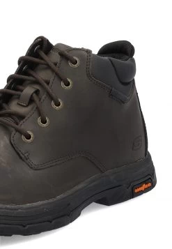 Polacco Scarponcino Skechers Relaxed Fit: Segment 2.0 - Brogden Marrone Scuro In Memory Foam -Negozio Da Uomo Alla Moda bf4ced3c0b796df2ddd66bbd34b60109