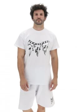 T-shirt Triplosette Uomo Con Logo A Fumetto Frontale -Negozio Da Uomo Alla Moda bf5385875e36ba5632a5626c5e15d782