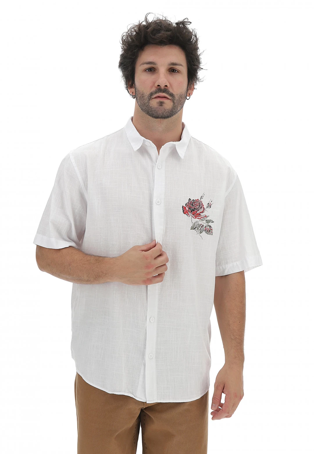 Camicia In Cotone Stampa Impossible Catch Uomo 3 Camicia In Cotone Stampa Impossible Catch Uomo