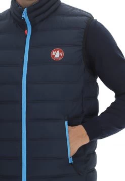 Gilet Uomo Murphy&nye Con Collo A Fascia E Dettagli A Contrasto -Negozio Da Uomo Alla Moda c1a99bc7c82cae643be3d5bf913b39c6