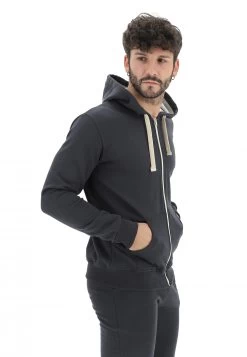 Felpa Zip Con Cappuccio Age Tinta Unita -Negozio Da Uomo Alla Moda c2ae4bbe88c9951afc6f1ea4fa3f5fad