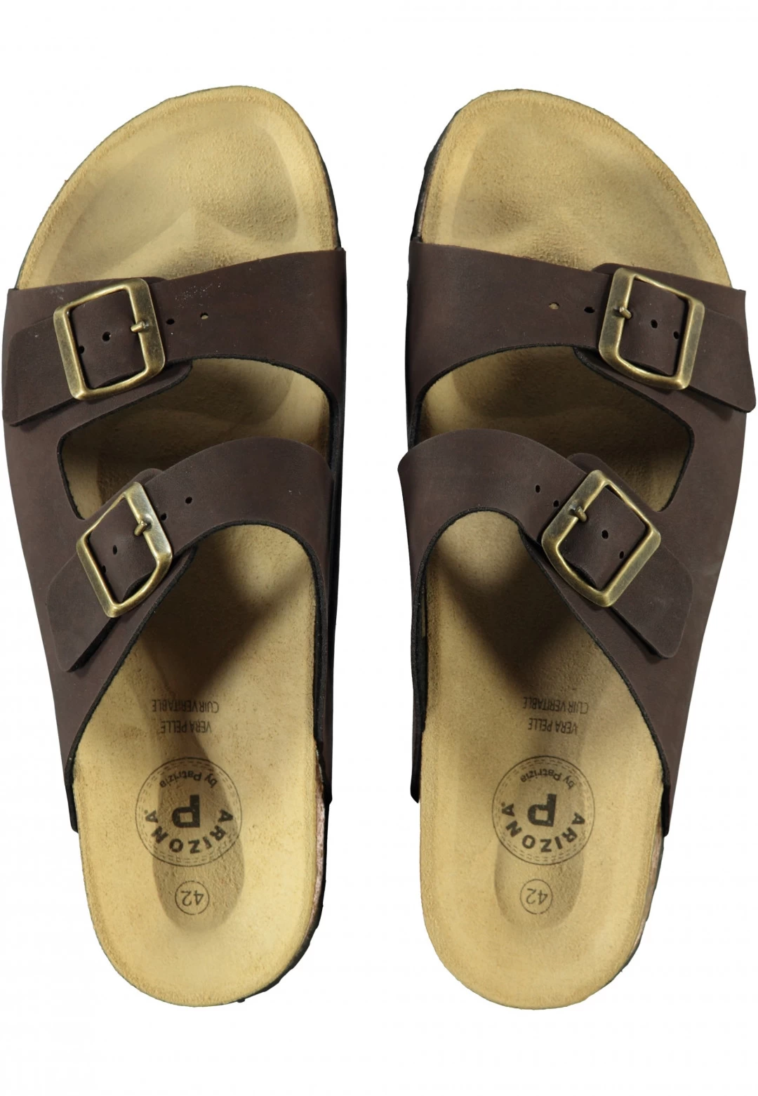 Ciabatte Arizona 9662u Con Sottopiede In Pelle E Doppio Cinturino 3 Ciabatte Arizona 9662u Con Sottopiede In Pelle E Doppio Cinturino