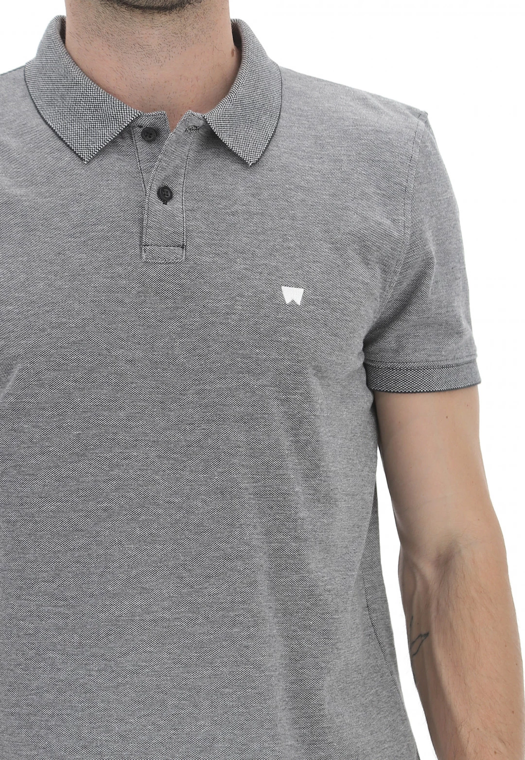 Polo Manica Corta Melange Wrangler W749khxv6 7 Polo Manica Corta Melange Wrangler W749khxv6 - immagine 5