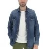 Camicia In Denim Gas Uomo Con Bottoni A Pressione -Negozio Da Uomo Alla Moda c7c25628752cc2d7ff9b5111a2762852