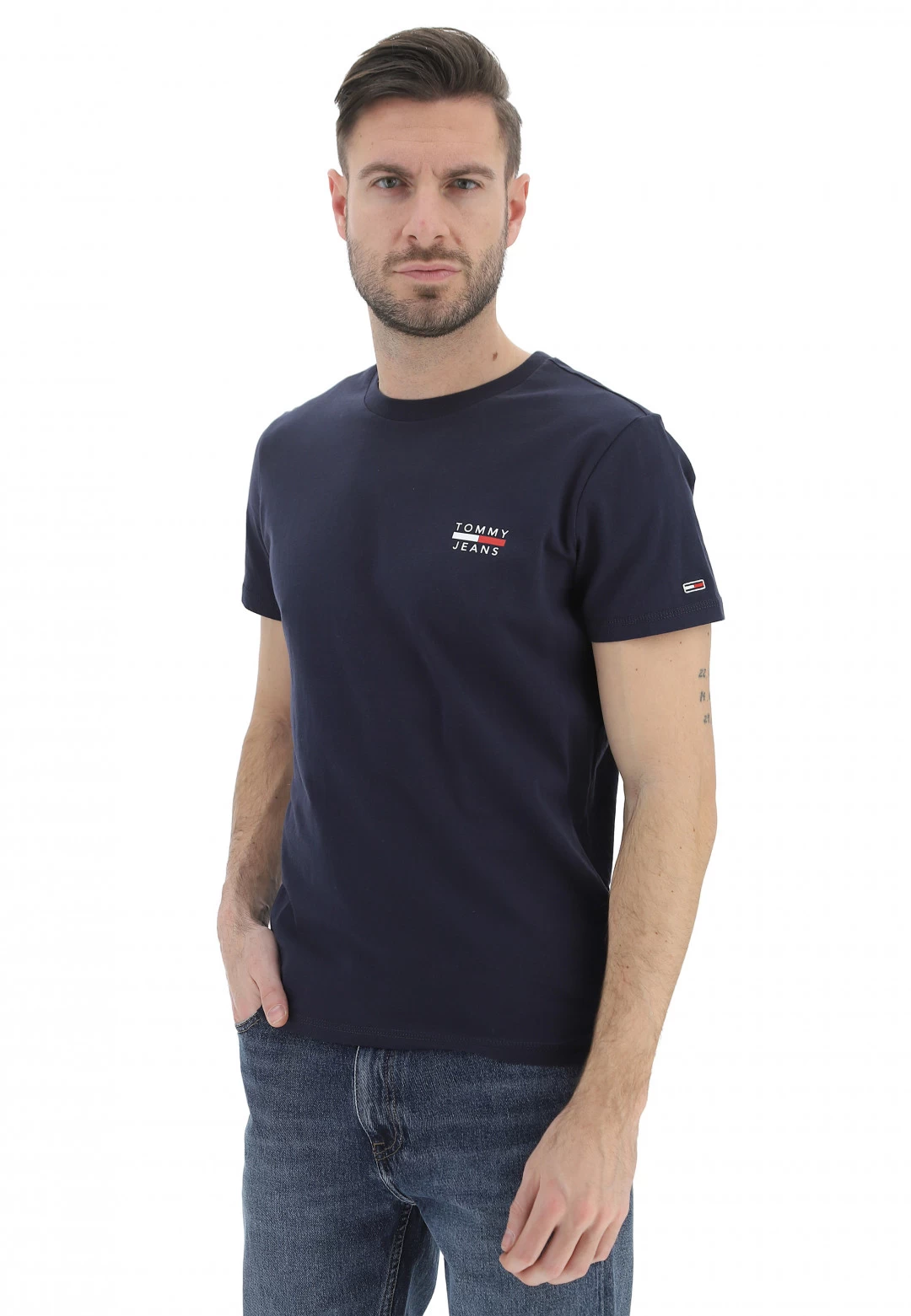 T-shirt Tommy Jeans Con Logo Piccolo 3 T-shirt Tommy Jeans Con Logo Piccolo