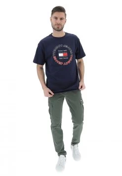 T-shirt Tommy Jeans Con Logo Circolare Frontale -Negozio Da Uomo Alla Moda c973692071fd6816cc93e77601a50794