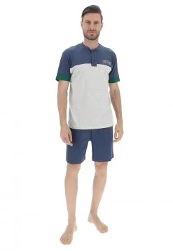 Pigiama Ragno Uomo A Serafino Bicolor