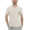 YES.ZEE T-shirt Yes Zee Uomo In Cotone Fiammato Con Doppio Taschino -Negozio Da Uomo Alla Moda cc0644a0ec742220e96d3d358264ef60