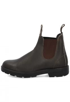 Stivaletto Uomo Blundstone 500 In Pelle Marrone Impermeabile Con Elastici Laterali