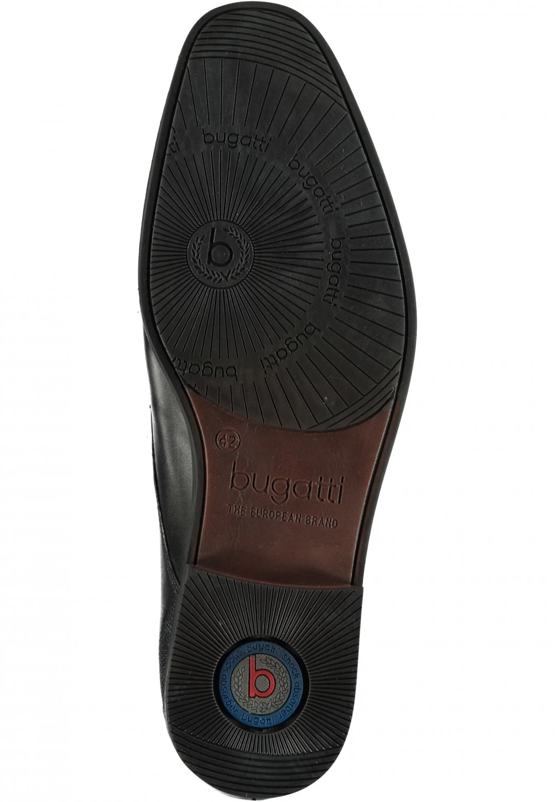 Scarpa Stringata In Pelle Bugatti 311-19608-1000 Nero Comfort Wide 6 Scarpa Stringata In Pelle Bugatti 311-19608-1000 Nero Comfort Wide - immagine 4