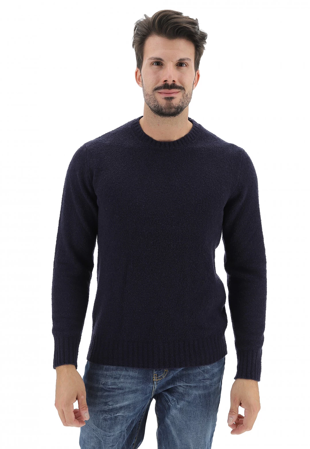 Maglione Girocollo Effetto Boucle Misto Lana 9 Maglione Girocollo Effetto Boucle Misto Lana - immagine 7