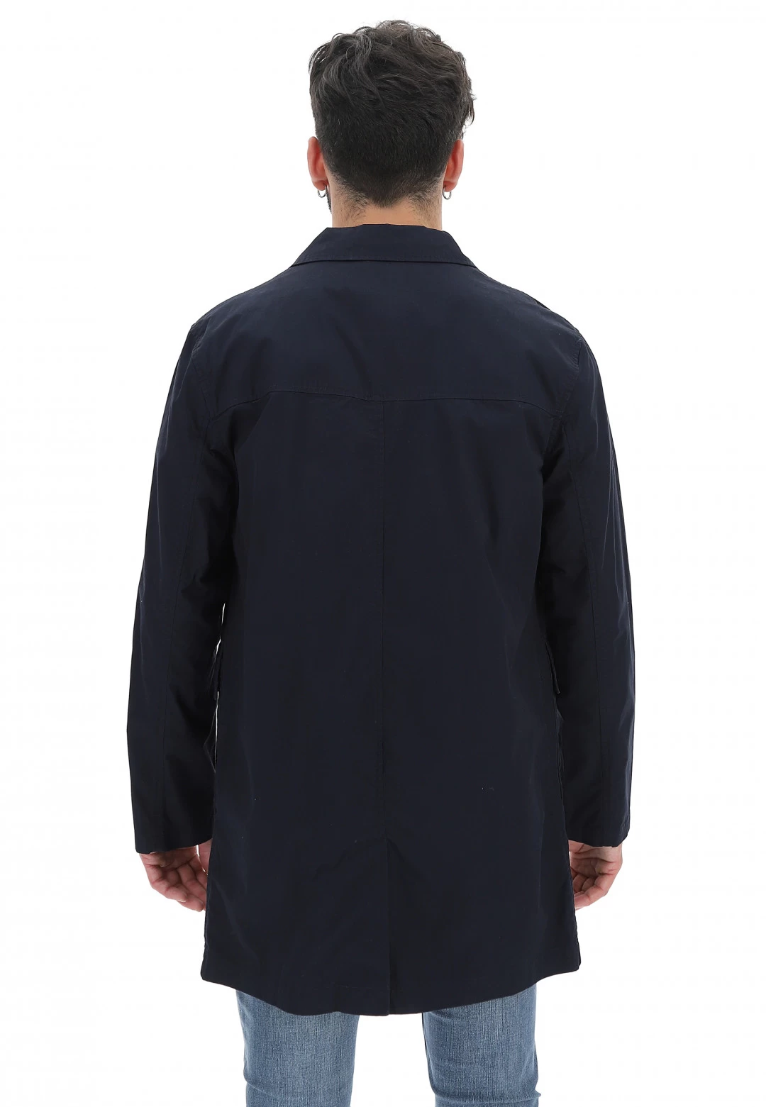 Giacca Impermeabile In Cotone Blu 4 Giacca Impermeabile In Cotone Blu - immagine 2