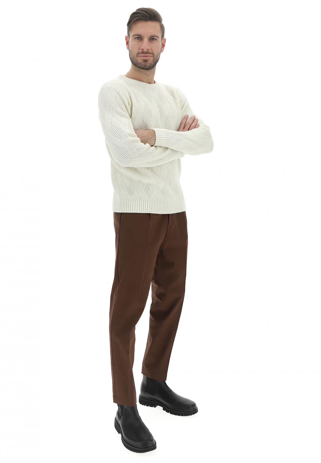 Girocollo Intrecciato Misto Lana Age Uomo 7 Girocollo Intrecciato Misto Lana Age Uomo - immagine 5