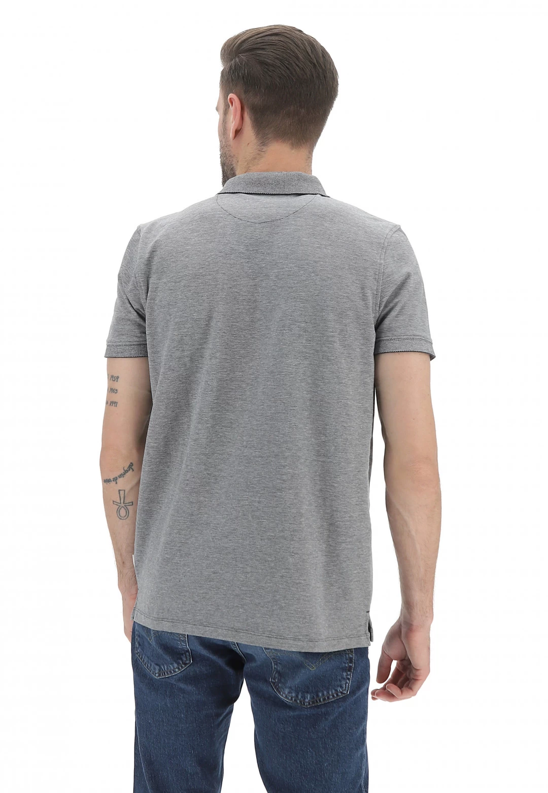 Polo Manica Corta Melange Wrangler W749khxv6 5 Polo Manica Corta Melange Wrangler W749khxv6 - immagine 3