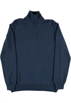 Felpa Mezza Zip Navigare In Misto Lana Merino Over Fit -Negozio Da Uomo Alla Moda d26fb9bd4130b70e24c5773772534419